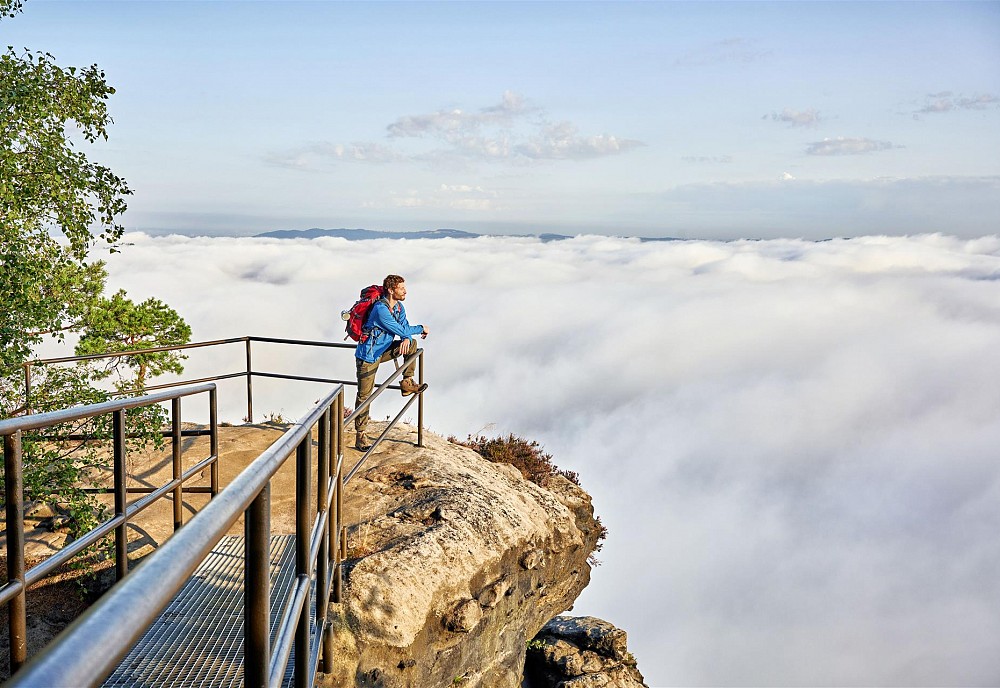 Saška Švica, pohodništvo v gorovju Elbsandsteingebirge © DZT, FOTO Jens Wegener